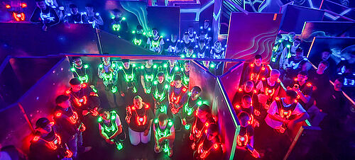 Azubis der Auto Eder Gruppe beim Lasertag