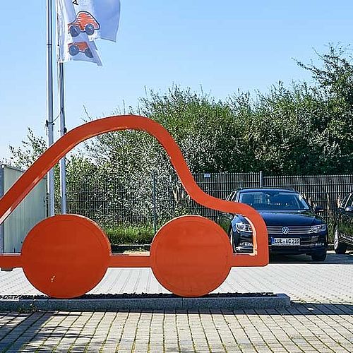 Logo Auto Christian auf dem Gelände