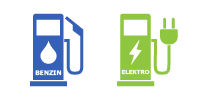 Icon Zapfsäule Benzin & Elektro