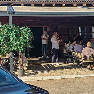 Ansprache Erik Leder bei der Sommernacht von Auto Hartmann Kempten