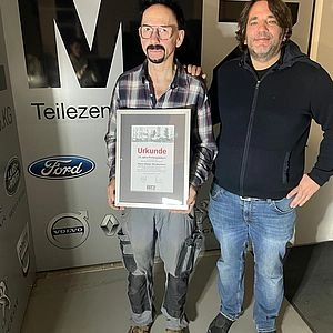 Aufnahme mit dem Geehrten 