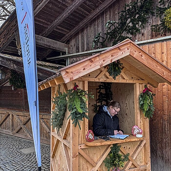 Empfang Christbaumschlagen