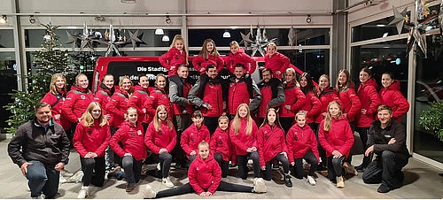 Faschingsfreude bei Auto Eder Wasserburg