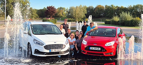 Team von Auto Hartmann Sonthofen beim Fahrsicherheitstraining