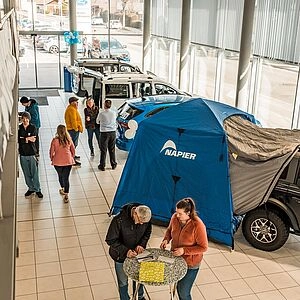 Ausstellung von oben