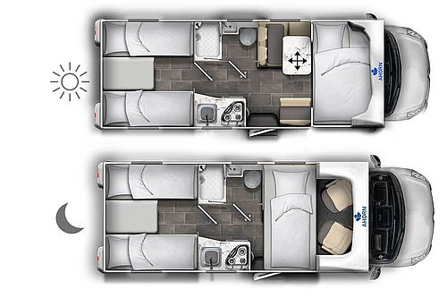Ahorn Camp 690 Grundriss