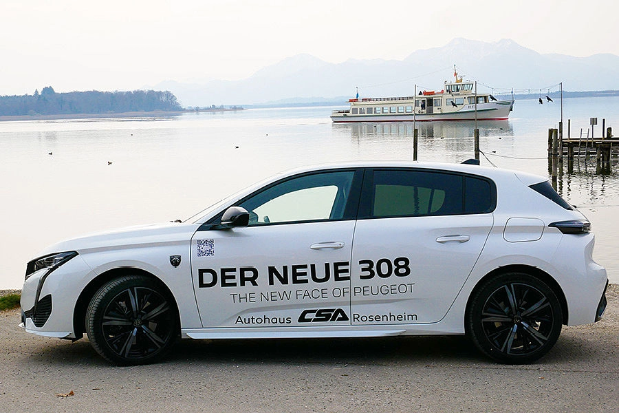 Der Peugeot 308 von der Seite